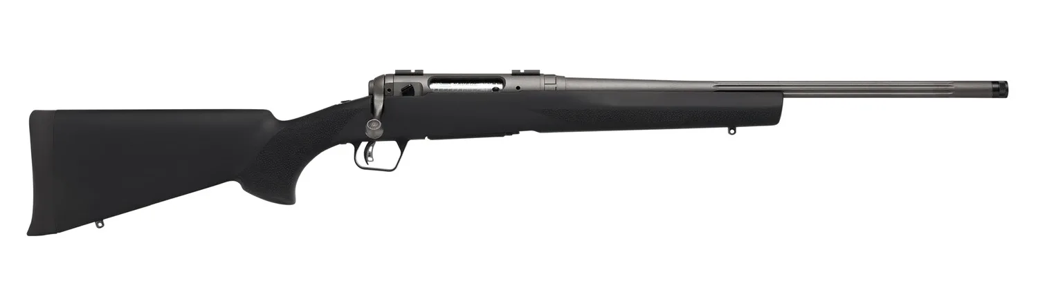 Savage Arms 33010 110 Trail Hunter Lite V2 Full Size 350 Legend 4+1 18" Black Fluted Barrel, Black Carbon Steel Drilled & Tapped Receiver, Black Hogue OverMolded Synthetic Stock, Right Hand
