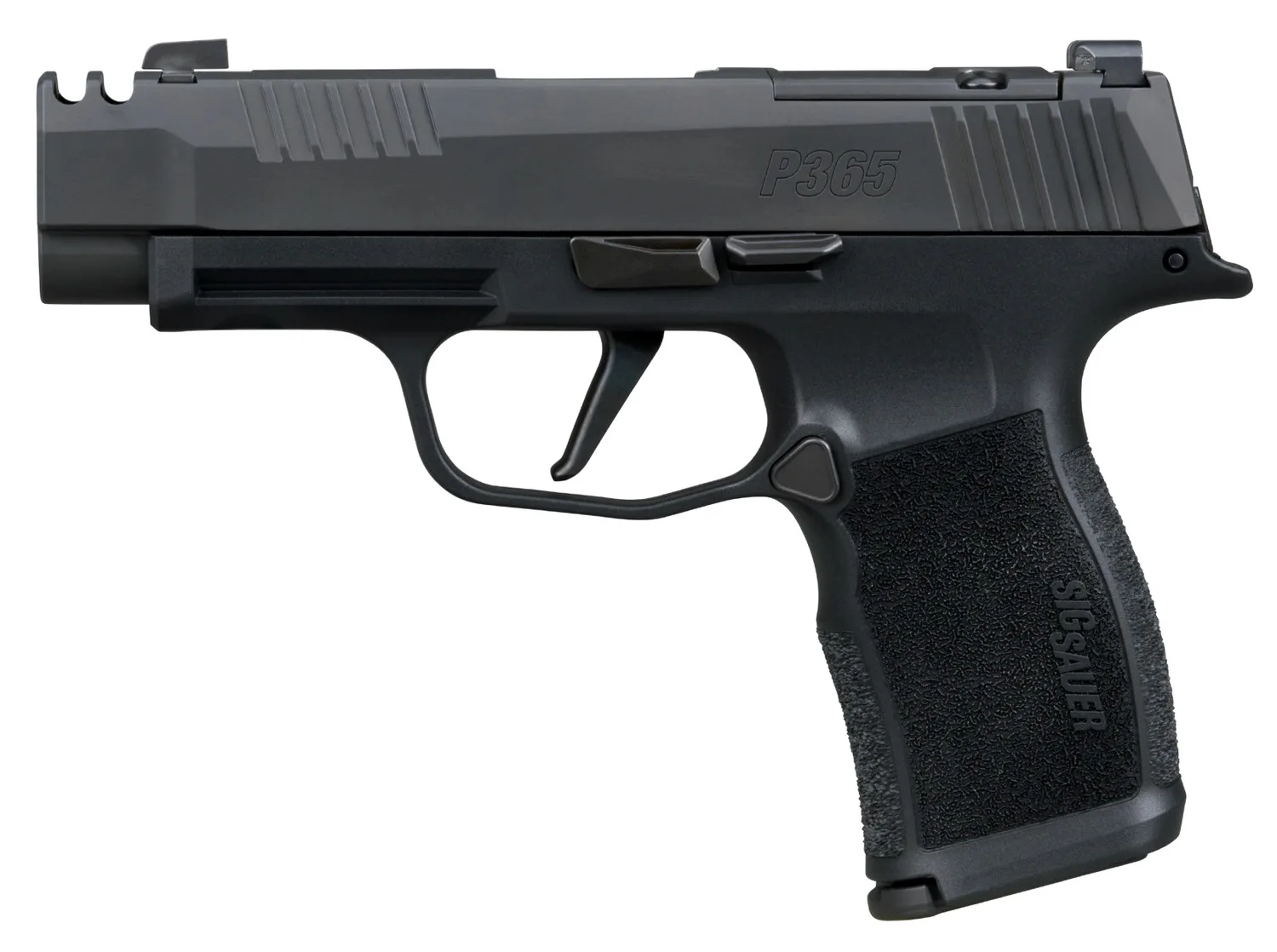 Sig Sauer 365XL380COMPMS P365XL  380 ACP 12+1 3.10" Black Ported Barrel, Black Nitron Stainless Steel Optic Cut/Ported/Serrated Slide, Black Stainless Steel Frame w/Picatinny Rail, Textured Grip, SIG-
