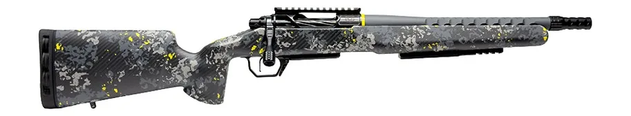 Horizon Firearms HRF-VRF-22CM-13R Venatic Riff SBR 22 Creedmoor 13" Porsche Grey Rattler Threaded Barrel, Black DLC Steel Receiver w/Picatinny Rail, Arca Rail Forend, Carbon Flash Iota EKO Carbon Fibe