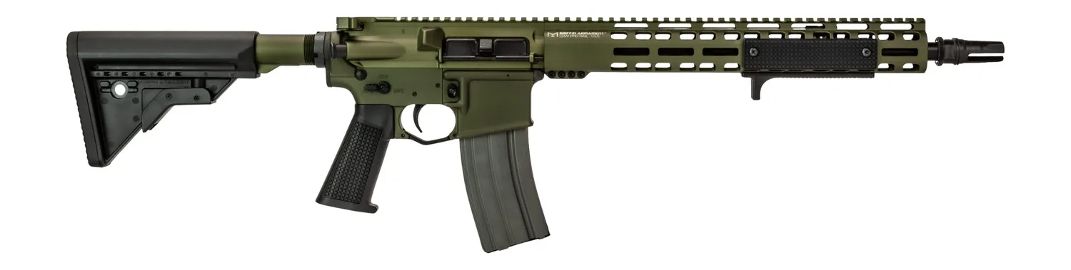 Griffin Armament MK1PATROLWHG-W MK1 Patrol 223 Wylde 30+1 14.50" Black Anodized Barrel, Warhawk Green Anodized Aluminum Receiver w/Picatinny Rail, M-LOK Handguard, Griffin Extreme Condition Black Poly