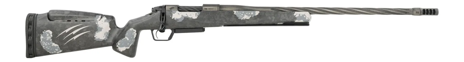 Fierce Firearms RIVSSN22CM22 Rival Twisted Rival XP 2.0 NRL Edition 22 Creedmoor 22" Black Cerakote Stainless Steel Spiral Fluted Barrel & Drilled & Tapped Receiver, Arca Rail Forend, Carbon Matrix Pu