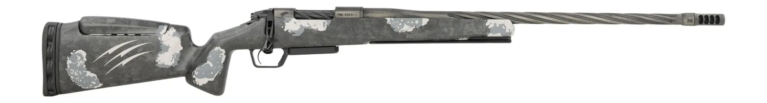Fierce Firearms RIVSSN25CM24 Rival NRL Hunter NRL Edition 25 Creedmoor 24" Black Cerakote Stainless Steel Spiral Fluted Barrel & Drilled & Tapped Receiver, Arca Rail Forend, Carbon Matrix Push Button