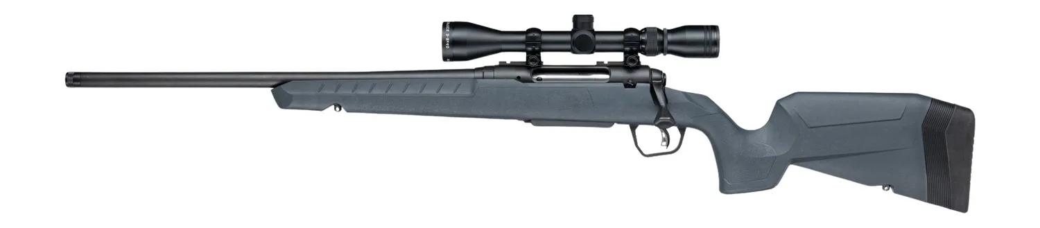 Savage Arms 33202 Axis 2 XP 350 Legend 4+1 18" Matte Black Carbon Steel Threaded Barrel & Drilled & Tapped Receiver, Gray Synthetic Fixed w/Pistol Grip Stock, 3-9x40mm Duplex Scope, Left Hand