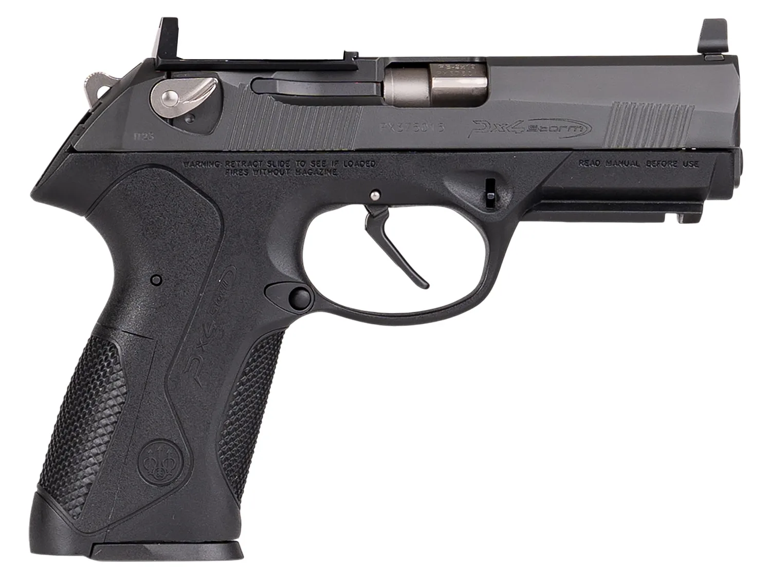Langdon Tactical Tech PX4FFONRR Beretta Px4 9mm Luger 15+1 4" Stainless Steel Barrel, Optic Ready/Serrated Slide, Black Polymer Frame w/Picatinny Rail, RMR Footprint, Ambidextrous