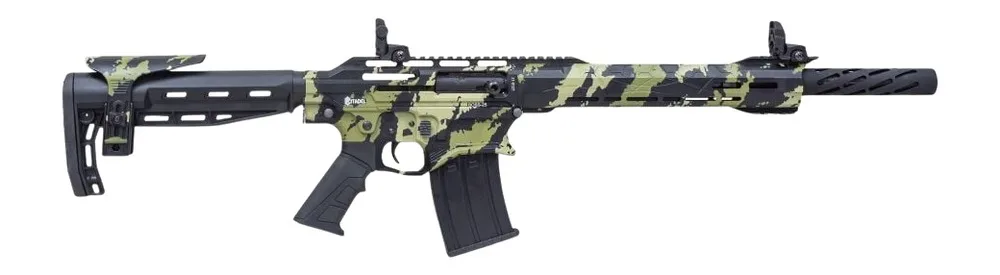 Citadel CBOSS2512-VECG Boss25 12 Gauge 3" 5+1 18.75" Threaded Barrel, Vector Green Camo Steel Receiver w/Picatinny Rail, Adj Comb Synthetic Butt Stock, Picatinny Rail Forend, Polymer Grip