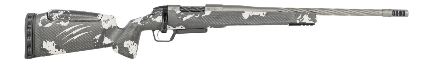 Fierce Firearms RIVSSX22CM18GP Twisted Rival XP 2.0 22 Creedmoor 3+1 18" Glacier Cerakote Spiral Fluted Threaded Barrel, Stainless Steel Drilled & Tapped Receiver, Arca Rail Forend, Phantom Camo Push