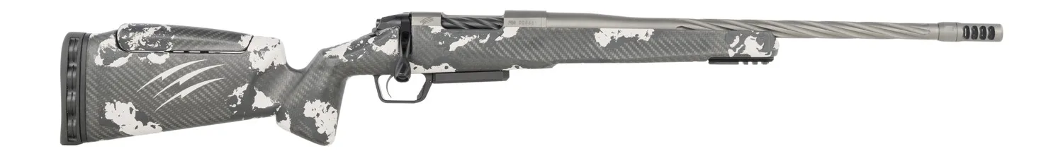 Fierce Firearms RIVSSX7PRC22GP Twisted Rival XP 2.0 7mm PRC 3+1 22" Glacier Cerakote Spiral Fluted Threaded Barrel, Stainless Steel Drilled & Tapped Receiver, Arca Rail Forend, Phantom Camo Push Butto