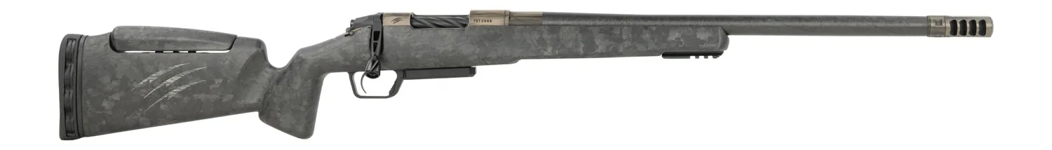 Fierce Firearms RIVTCX7PRC22DTM CT Rival XP 2.0 7mm PRC 3+1 22" Carbon Fiber Match Grade Threaded Barrel, Distressed Tan Titanium Drilled & Tapped Receiver, Carbon Matrix Push Button Adj Cheek Piece C