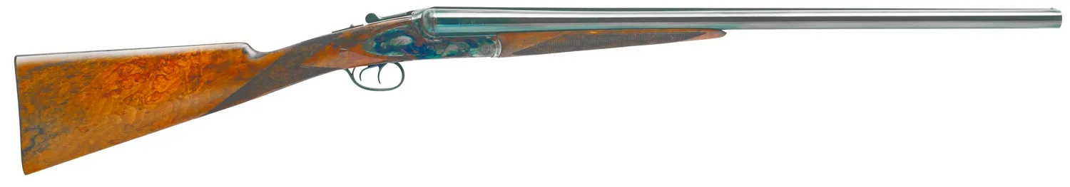 Dickinson LLC Plantation 28 Gauge Break Open 2.75" 2rd 30" Gloss Blued Side By Side Barrel, True Bone-Charcoal Case Hardening Engraved Receiver, English Style Turkish Walnut Stock