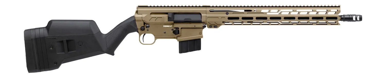 CMMG 34A670FCT Dissent BR4 338 ARC 10+1 16.10" Black Nitride Threaded Barrel, Coyote Tan Cerakote Aluminum Receiver w/Picatinny Rail, M-LOK Handguard, Magpul SGA 870 Black Synthetic Stock