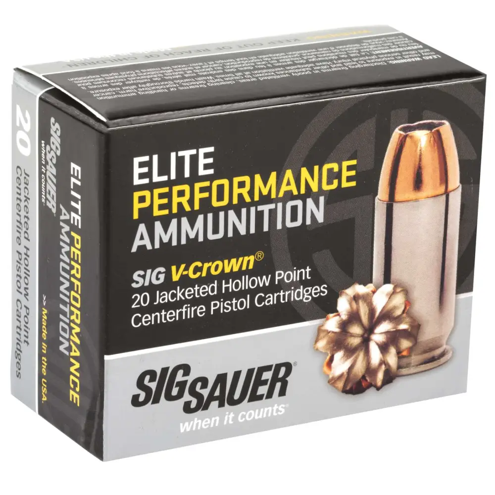 SIG SAUER V-CROWN 45ACP 200GR JHP 20RD BX 200RD CASE