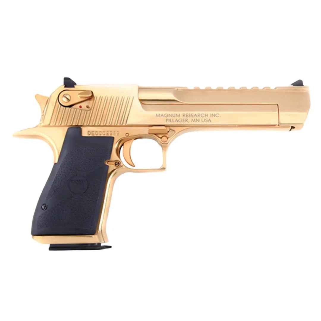Magnum Research Desert Eagle Mark XIX Zirconium Nitride Gold Handgun .44 Rem mag 7rd Magazines(1) 6" Barrel CA Compliant