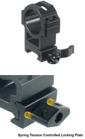 Leapers UTG 2-Piece Max Strength LE Grade Picatinny Rings - 22mm Width 30mm -  High