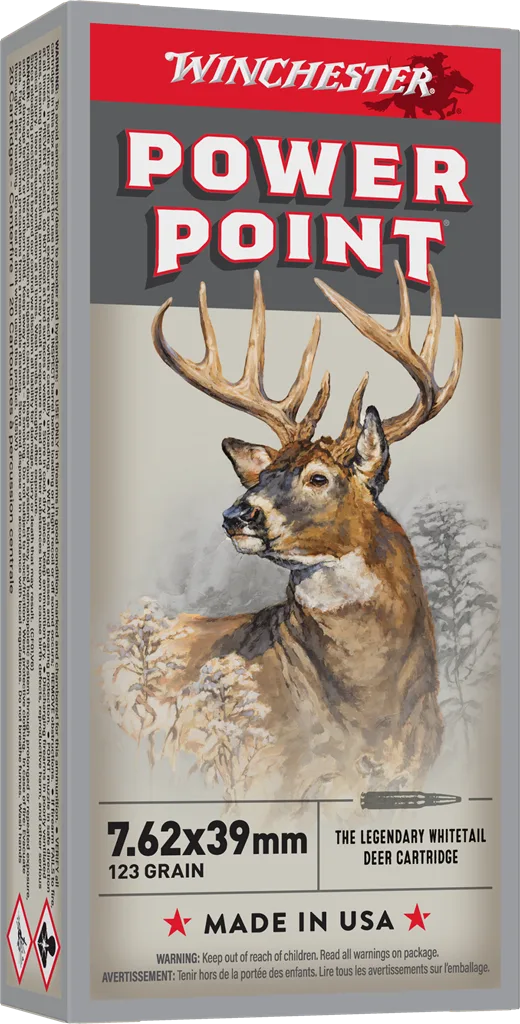WINCHESTER 7.62X39 123GR SP 20RD
