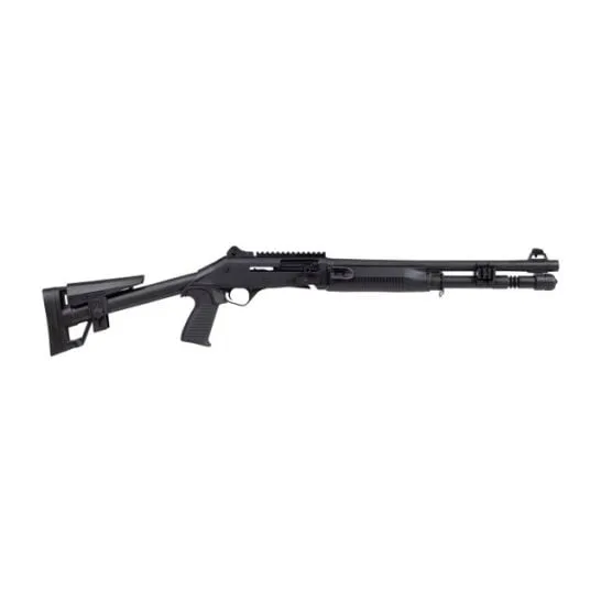 PANZER ARMS M4 SPEED 12G SA 18.5" STANDARD BLACK W/ FIXED SKELETON STOCK 5RD