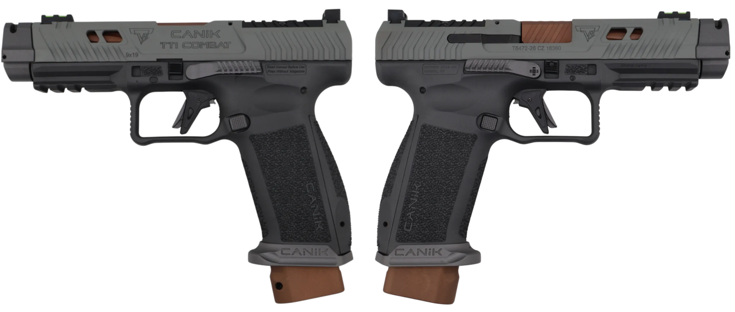 CENTURY CANIK TTI COMBAT SMOKE 9MM PISTOL 4.6" 2-18RD