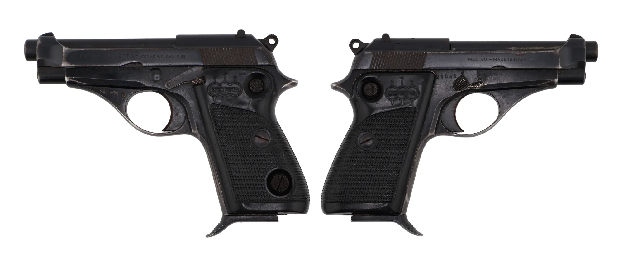 BERETTA M70 SURPLUS 32ACP PISTOL BLUED, BUTTON SAFETY, A GRADE C&R