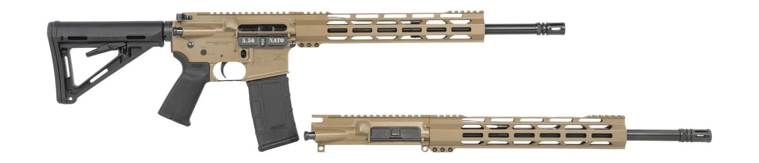 Diamondback DB1721K061 DB15 Combo 5.56x45mm NATO & 300 Blackout 16" 30+1, FDE Carbon Rec/12" M-LOK Handguard, Black Magpul Carbine Stock & Grip, Includes 2 Uppers