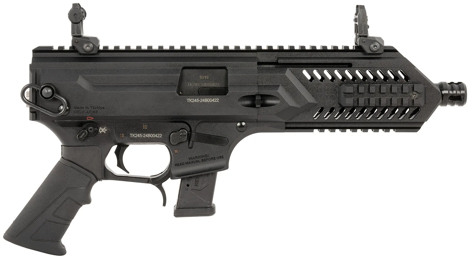 Gforce Arms BLADE8 Blade 8 USA 9mm Luger 15+1 8 Black QPQ Steel Barrel, Black Cerakote Aluminum Picatinny Rail Receiver, Rear Picatinny Rail