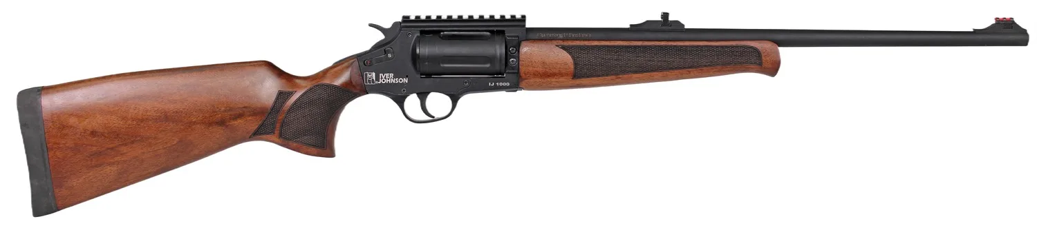 Iver Johnson Arms IJ1000 IJ1000 410 Gauge 5rd 20" Matte Black Chrome Barrel, Matte Black Chrome Receiver w/Picatinny Rail, Walnut Fixed Stock
