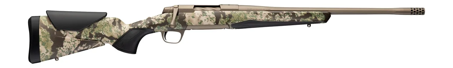 Browning 036139227 X-Bolt 2 Speed SPR Full Size 7mm Rem Mag 3+1 22" Smoked Bronze Cerakote Fluted Threaded Barrel, Smoked Bronze Cerakote Steel Drilled & Tapped Receiver, Kryptek Obskura Transitional