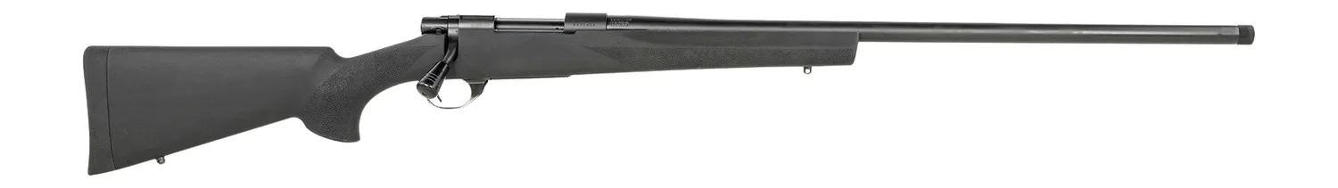 Howa HGR25CRHBB 1500 Hogue 25 Creedmoor 5+1 24" Matte Black Threaded Steel Barrel, Drilled & Tapped Receiver, Black Hogue OverMolded Synthetic Stock, Right Hand