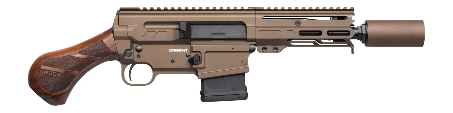 CMMG 30A0E32-MB Dissent BR4 300 Blackout 30+1 6.50" Black Nitride Threaded Barrel, Midnight Bronze Cerakote Aluminum Receiver w/Picatinny Rail, M-LOK Handguard,