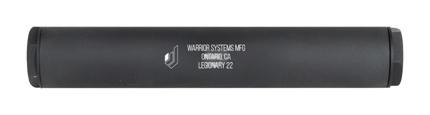 WARRIOR SYSTEMS MFG CO 3012105 22LR/22WMR/17HMR 1" Black Aluminum 1/2"x28