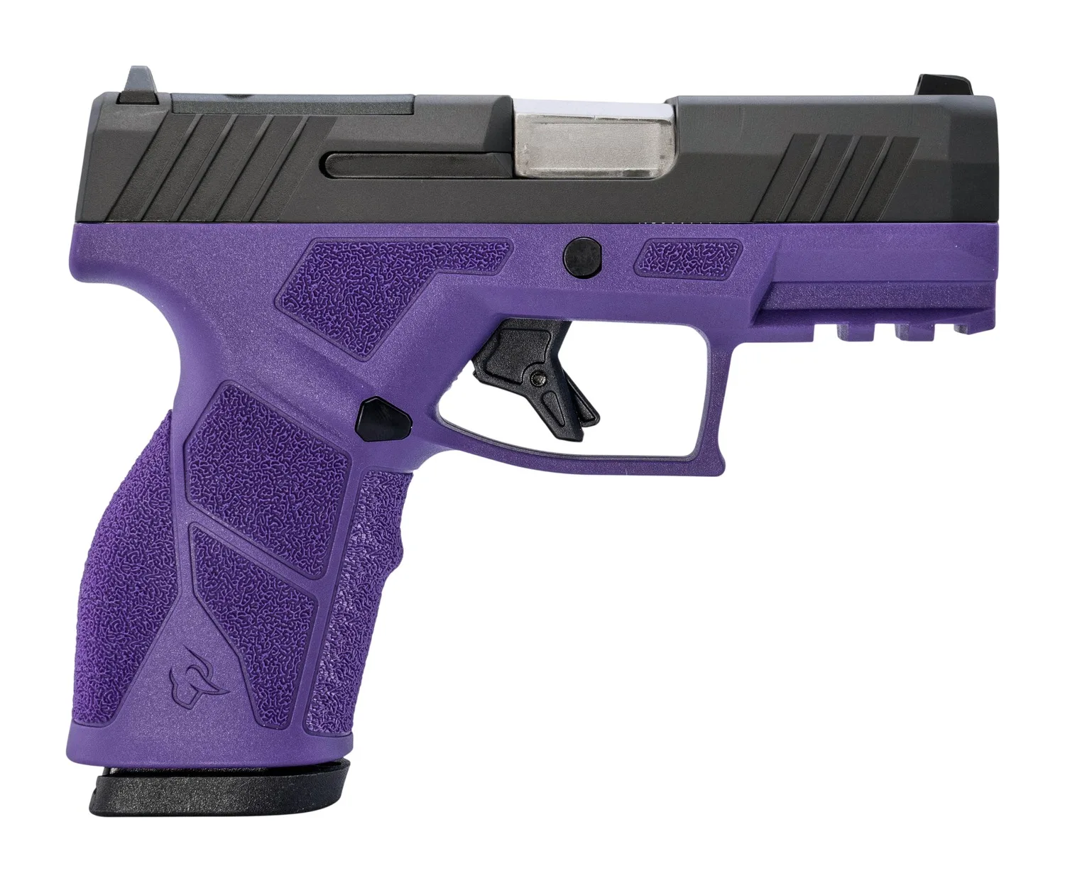Taurus 1-GX2P931DP GX2 T.O.R.O. Compact Frame 9mm Luger 13+1 3.38" Matte Stainless SharpShooter Barrel, Black Alloy Steel Optic Ready Slide, Deep Purple Polymer Frame w/Picatinny Rail, Textured Grip
