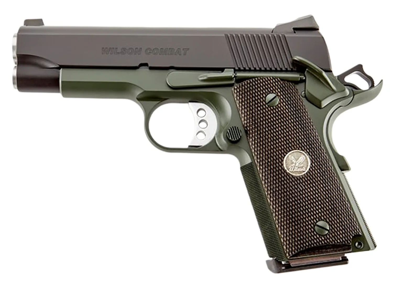 WILSON COMBAT CQBC 45ACP 4" 8+1 BLK/GRN CA