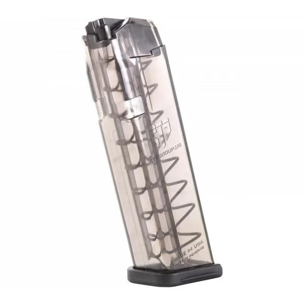 Elite Tactical Systems Carbon Smoke Series Glock Handgun Magazine 9mm 10/rd Smoke