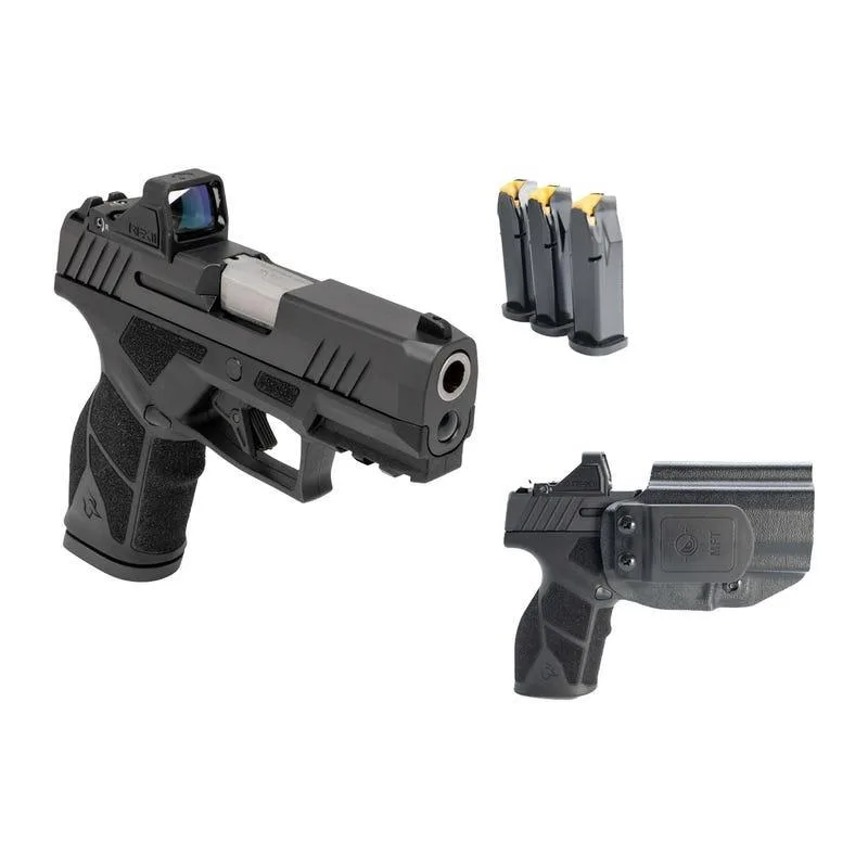 Taurus GX2 TORO Handgun Kit 9mm Luger 10rd Magazine(2) 3.38?? Barrel Black Slide/Frame Holster & Red Dot