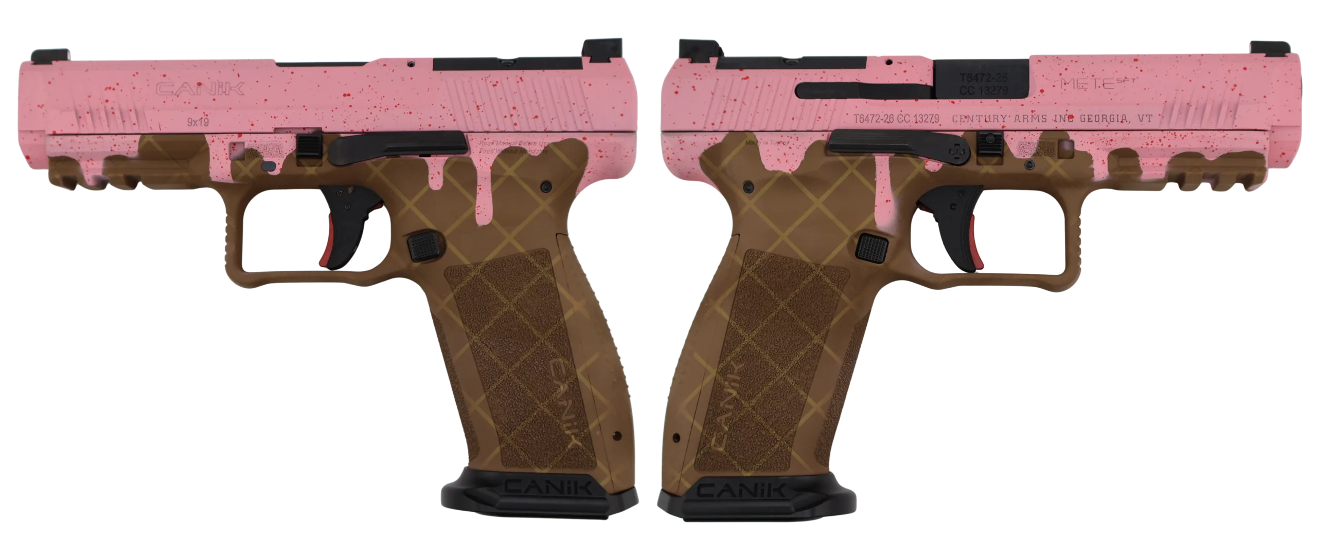 CANIK METE SFT ONE SERIES 9MM STRAWBERRY ICE CREAM PSTL 4.46 BRL 1-18RD MAG