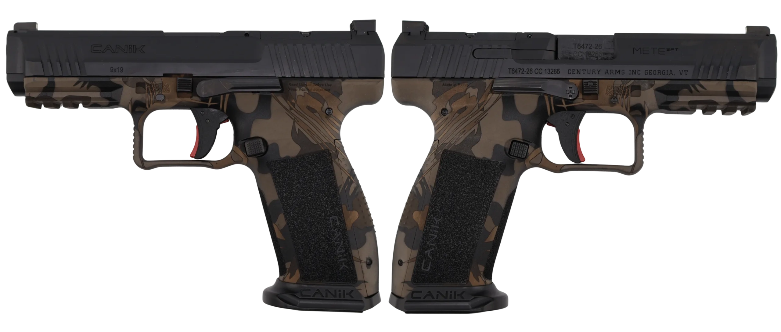 CANIK METE SFT ONE SERIES 9MM RHODESIAN TAN PSTL 4.46 BRL 1-18RD MAG
