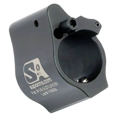 AR-15 SOLID ADJUSTABLE GAS BLOCK .625'' BLACK