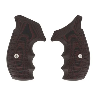S&W N-FRAME, TAC DIAMOND, ROUND BUTT, BLACK CHERRY