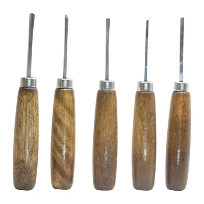 #106M SUB MINI STRAIGHT HANDLE WOODCARVING 5 PIECE SET