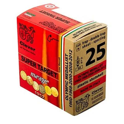 MIRAGE ST SPORTING T1 12GA 2-3/4'' 1-1/8OZ #7.5 SHOT 250/CASE