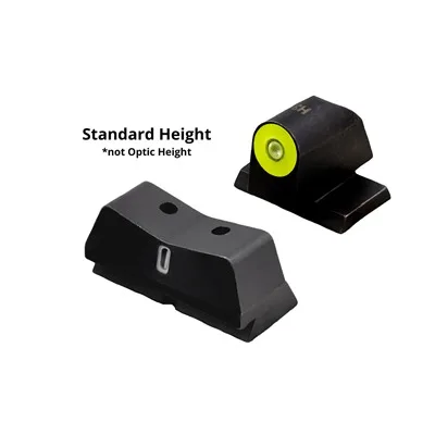 DXT 2 BIG DOT OPTIC READY FOR S&W M&P FULL/COMPACT YELLOW