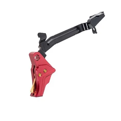 ITTS TRIGGER W/TRIGGER BAR FOR GLOCK G3/G4 RED/GOLD SCREW