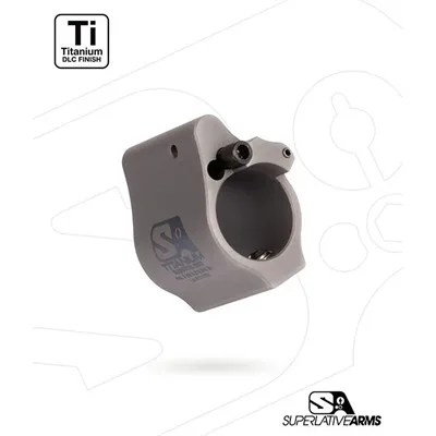 AR-15 SOLID TITANIUM ADJUSTABLE GAS BLOCK .936'' GRAY