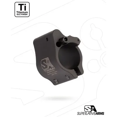 AR-15 CLAMP ON TITANIUM ADJUSTABLE GAS BLOCK .936'' BLACK