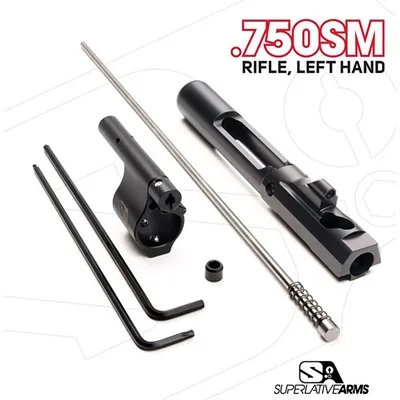 AR-15 ADJ PISTON SYSTEM W/SOLID .750'' GAS BLOCK RIFLE LH
