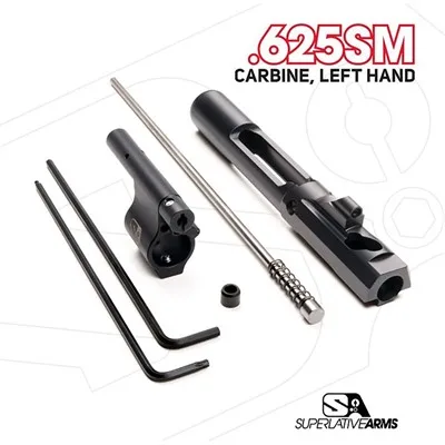 AR-15 ADJ PISTON SYSTEM W/SOLID .625'' GAS BLOCK CARBINE LH