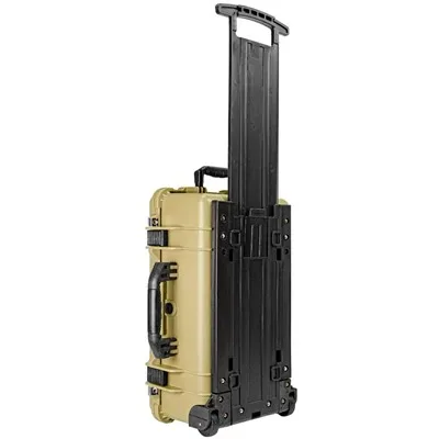 22'' CARRY-ON ROLLER HARD CASE W/RAGAR FOAM INSERTS TAN