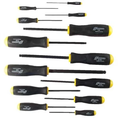 8-PIECE STANDARD HEX BALLDRIVER SET - .050-5/32