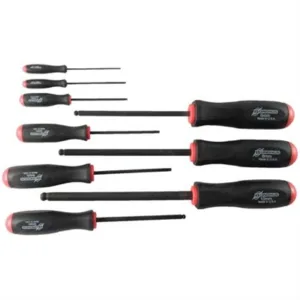 9-PIECE METRIC HEX SCREWDRIVER SET - 1.5MM-10MM