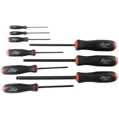 9-PIECE METRIC HEX SCREWDRIVER SET - 1.5MM-10MM
