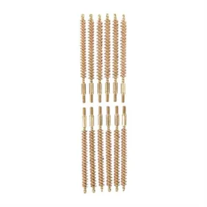 BRONZE RIFLE BORE BRUSH, 20 CALIBER, 8-32M, 12 PACK