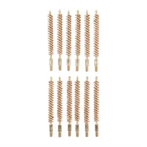 BRONZE RIFLE BORE BRUSH, 270 CALIBER, 8-32M, 12 PACK